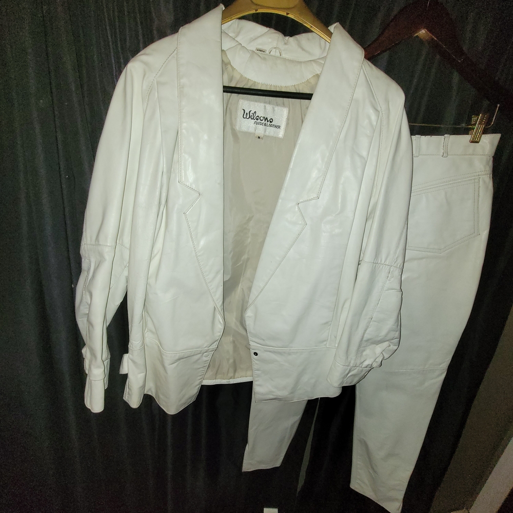 White Visione Blazer and Pants Set